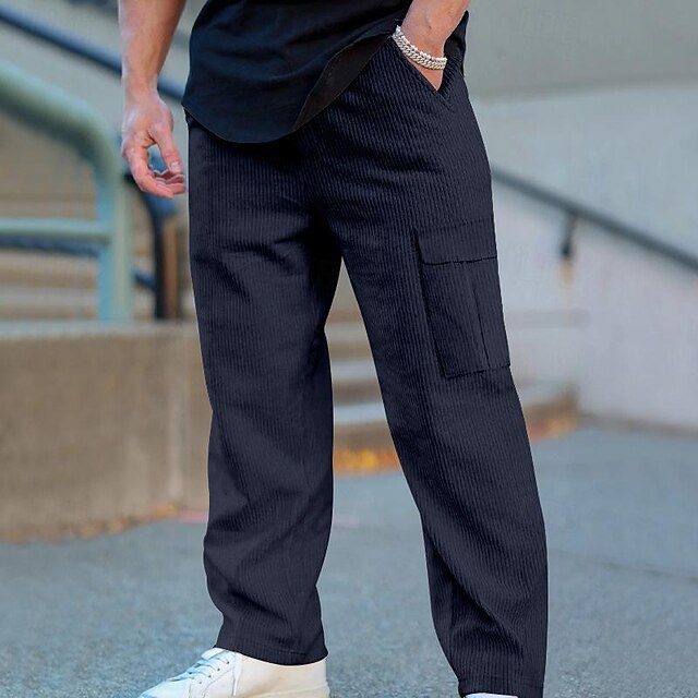Drawstring Men's Tactical Trousers Cargo Pants