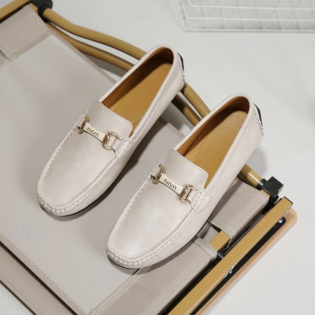 with Moccasins Men's Yellow Buckle Metal