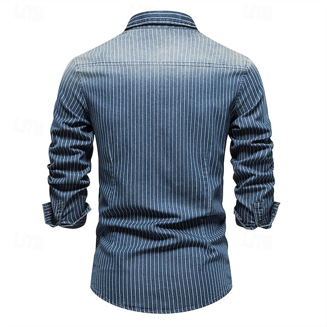 Men's Summer Knit Casual Shirt Waffle