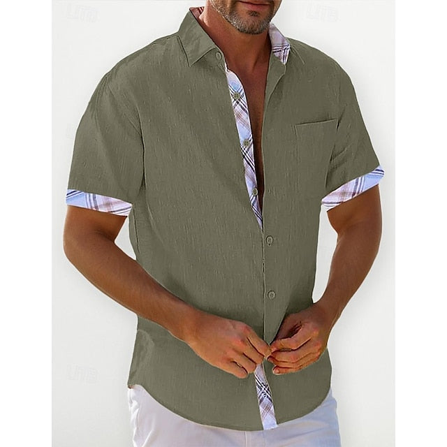 Men's Linen Casual Beach Summer Wear Shirt