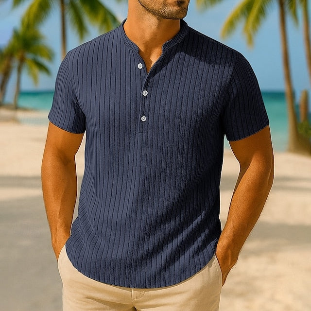 Men's Shirt Casual Popover Cotton Linen