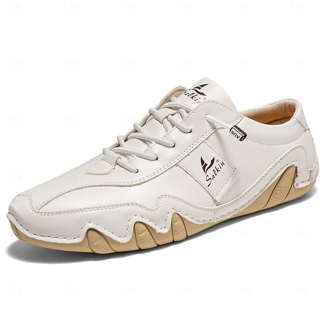 with Men's Green Leather Unique Sneakers Casual Faux