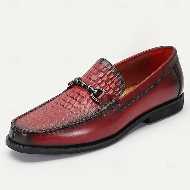 White Espadrille Men's Shoes Slip-On Artistic with