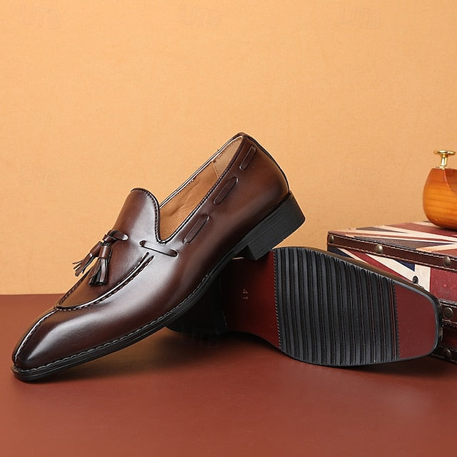 Tassel Detail Derby with Shoes - Brown Men's Kentucky