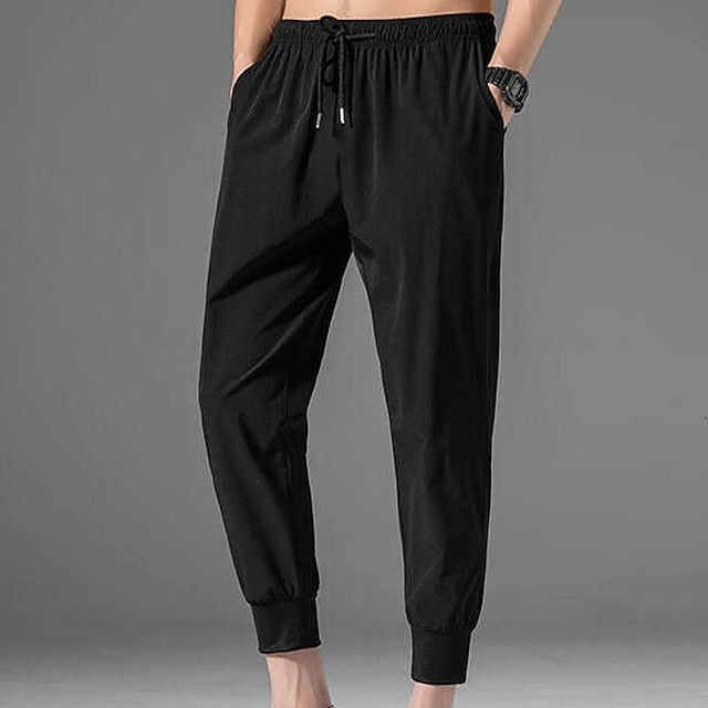 Men's Pants Pocket Cropped Casual Athletic
