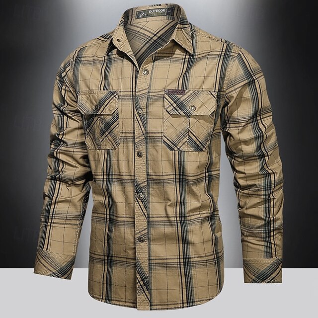 Summer Casual Bowling Shirt Button Men's