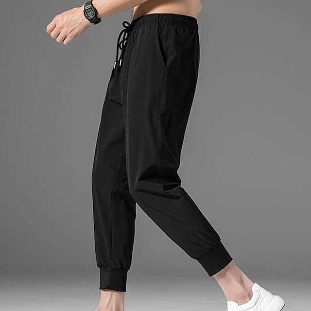 Men's Pants Pocket Cropped Casual Athletic