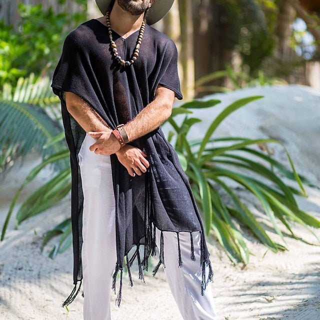 Beach Shirt Cotton Men's Summer Casual