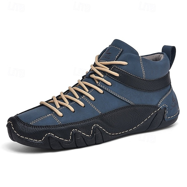 Casual High-Top Lightweight Men's Sneakers Lace-Up –