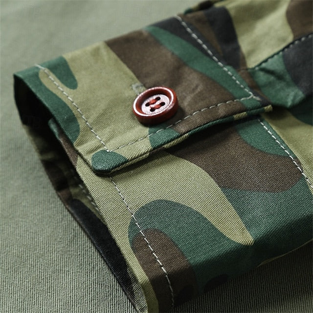Shirt Workwear Casual Work Men's Shirts Button