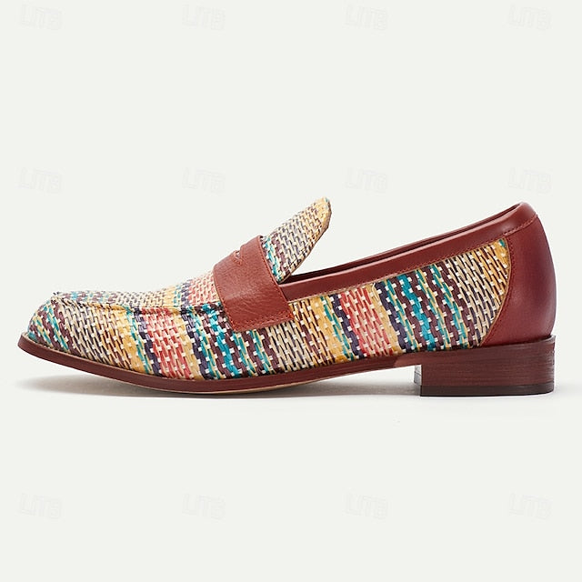 with Moccasins Men's Yellow Buckle Metal