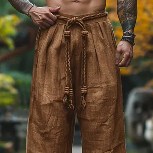 Men's Pants Baggy Pants Linen Pants Summer Trousers