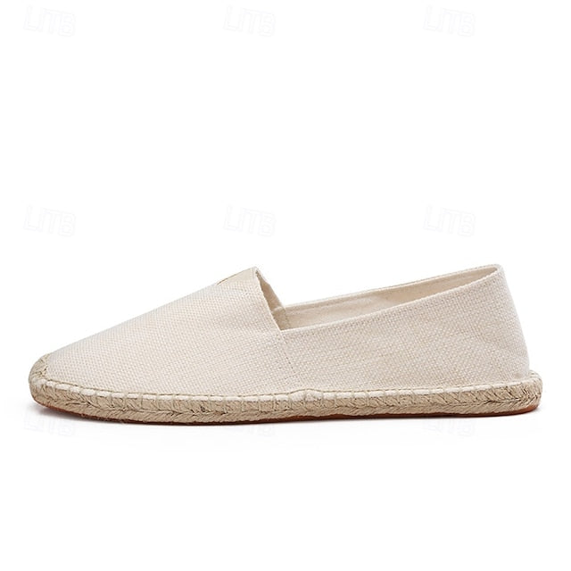 Navy Blue Canvas – Casual Shoes Slip-On Lightweight Men's