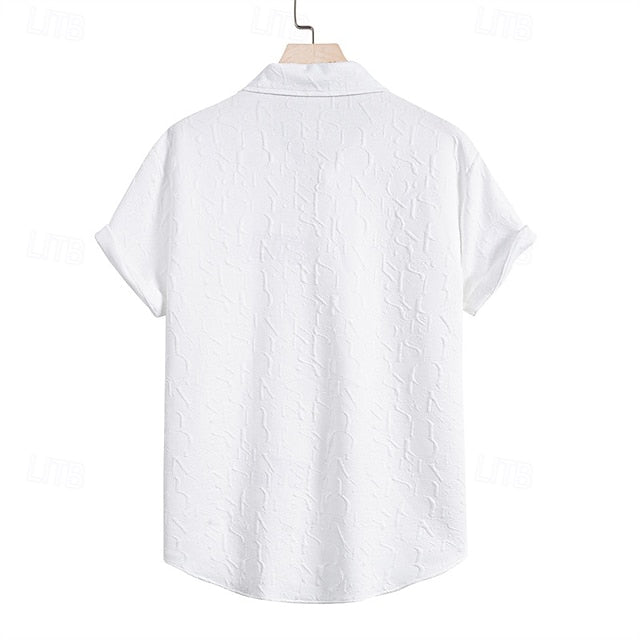 Shirt Up Casual Button Summer Beach Men's