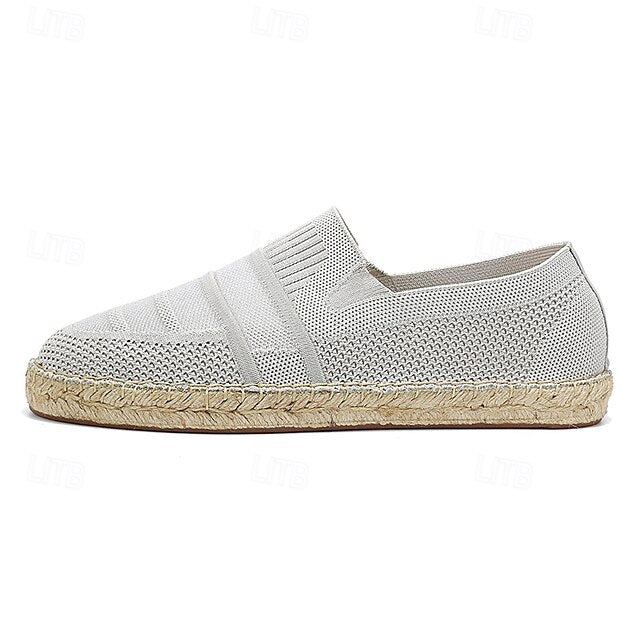 Men's with – Design Vacation Woven Espadrilles Beige