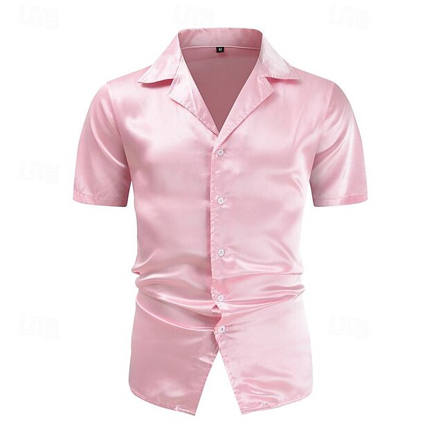Up Button Men's Casual Beach Shirt Summer