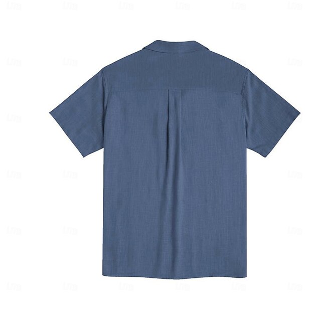 Men's Hawaiian Linen Summer Shirt Beach