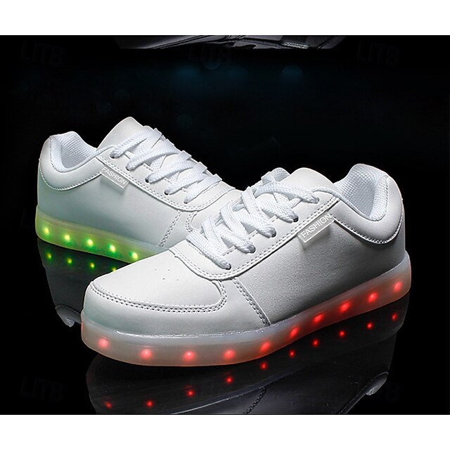 for Up – LED Sneakers USB Gold and Women Light Men