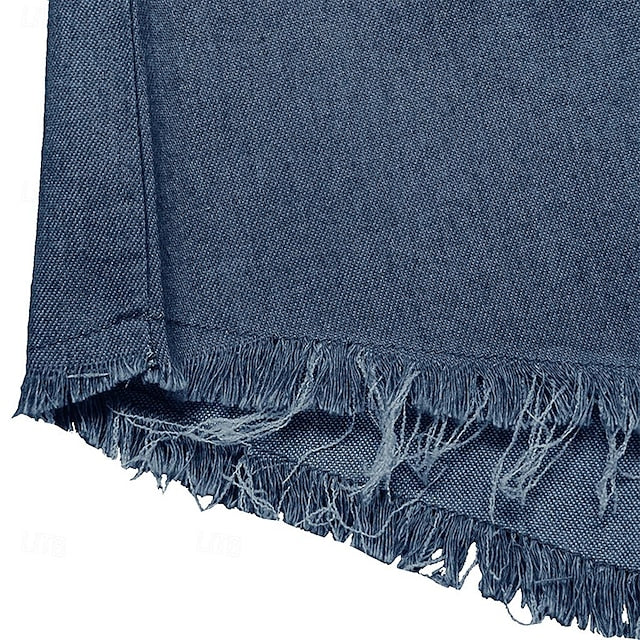 Summer Denim Men's Calico Chambray Shirt