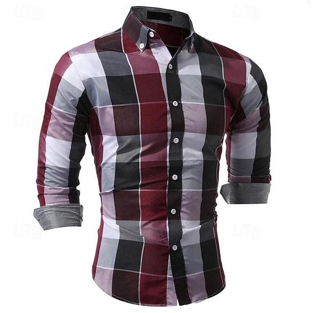 Corduroy Casual Men's Plain Up Shirt Button