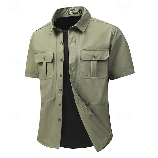Men's Casual Shirt Popover Beach Summer