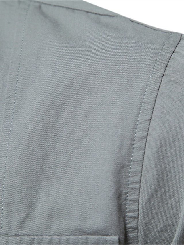 Button Shirt Up Men's Blue Black Casual Navy