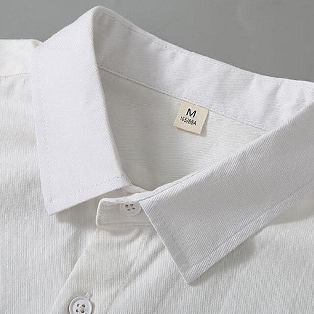 Button Summer Up Shirt Beach Casual Men's