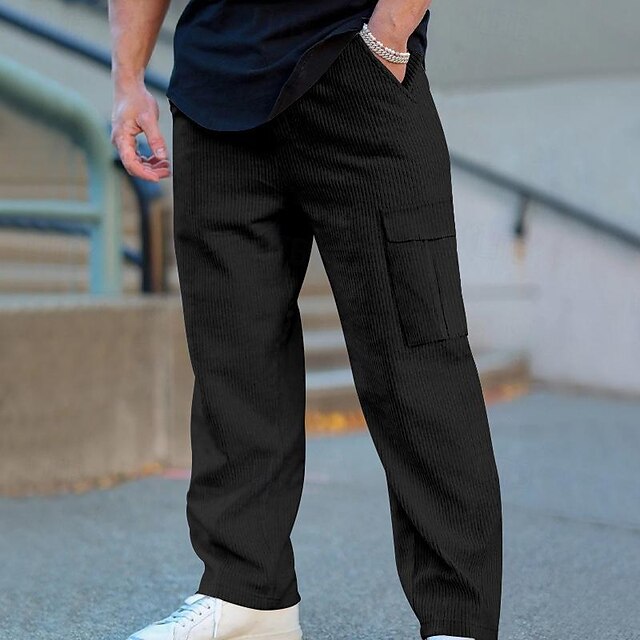 Drawstring Men's Tactical Trousers Cargo Pants