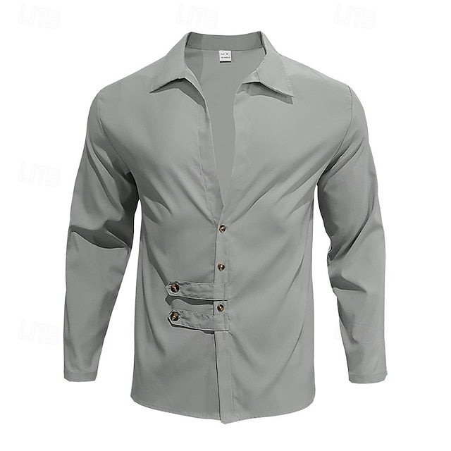 Casual Beach Men's Summer Black Shirt