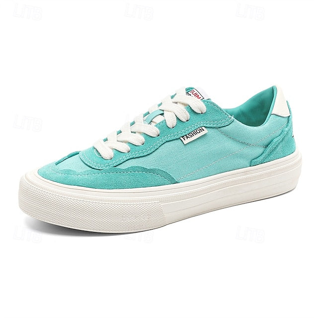 Comfortable Canvas Sneakers Slip Walking Casual Men's Suede