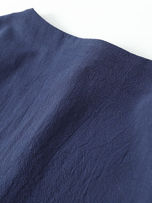 Summer Beach Vacation Plain Shirt Men's Casual