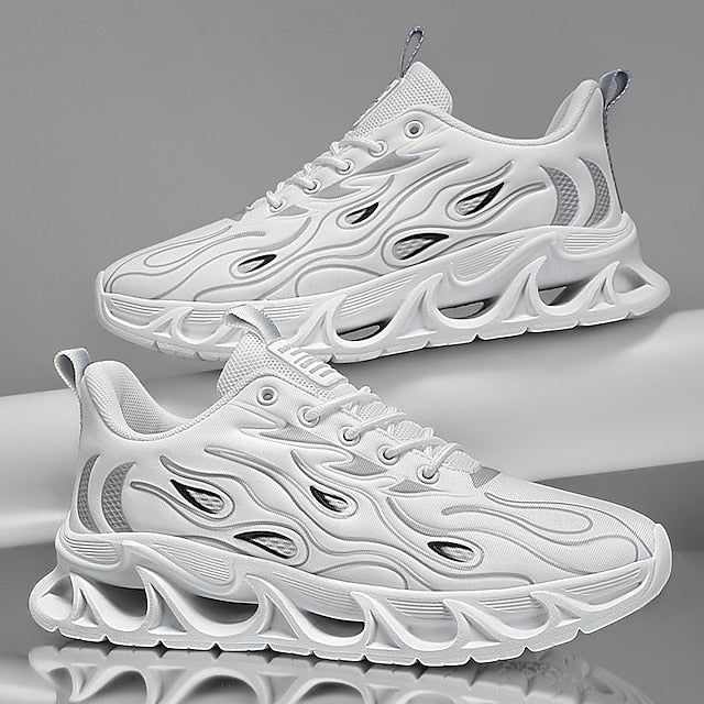 Detailing Red Men's Flame with Running Shoes