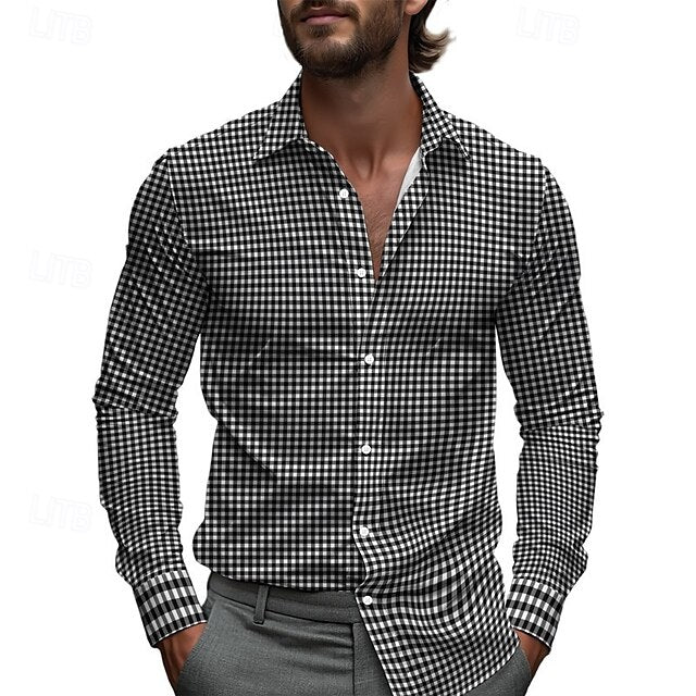 Summer Men's Up Casual Button Shirt Beach