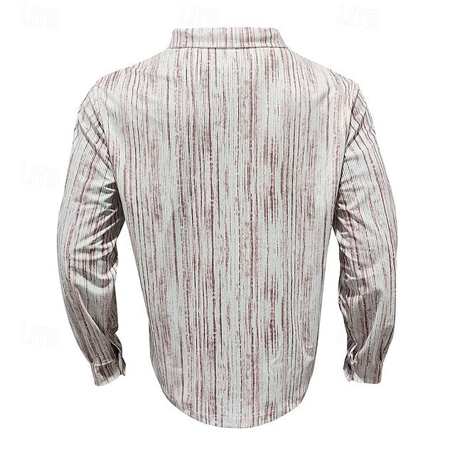 Button Shirt Casual Beach Summer Up Men's