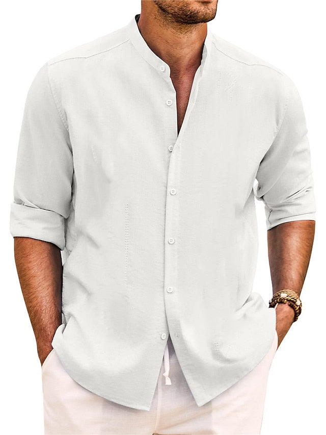 Band Shirt Wear Collar Summer Men's Beach