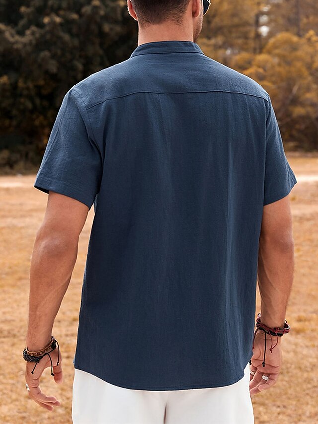 Men's Collar Chinese Shirt Mandarin