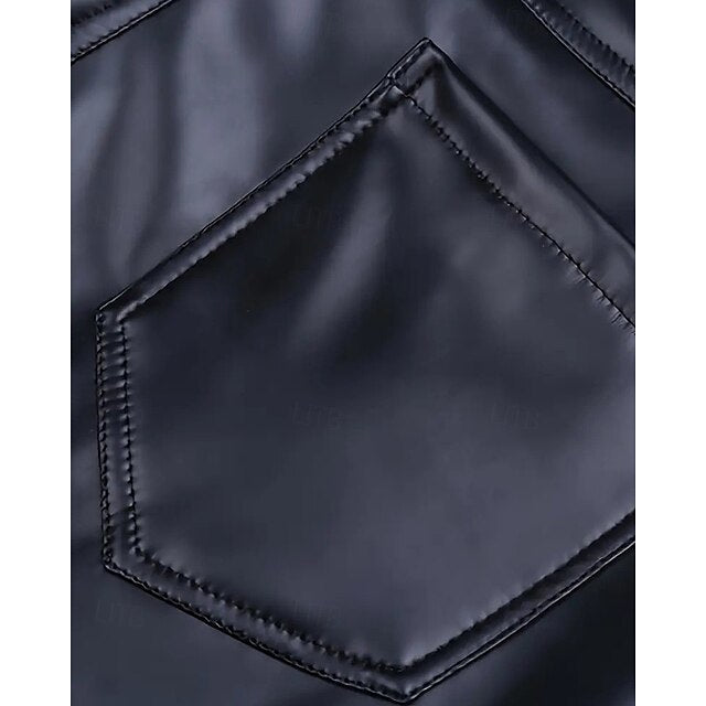 Comfort Pants Men's Trousers Casual Plain Lederhosen Pocket