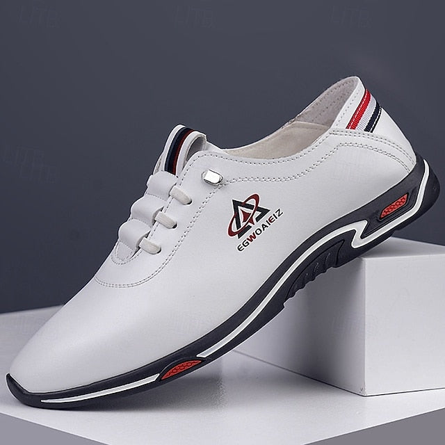 – Men's Slip-On Lightweight Sports White Sneakers