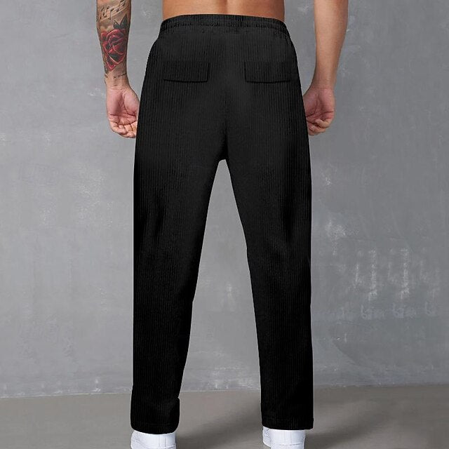 Drawstring Men's Tactical Trousers Cargo Pants