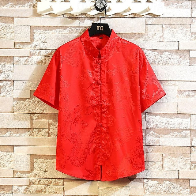 Chinese Shirt Mandarin Collar Men's
