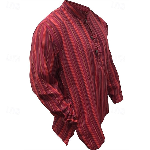 Popover Shirt Men's Casual Summer Beach