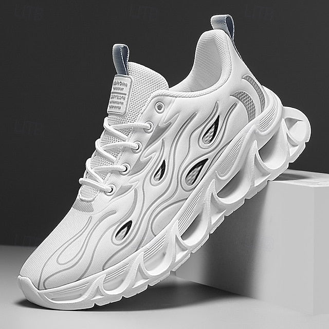 Detailing Red Men's Flame with Running Shoes