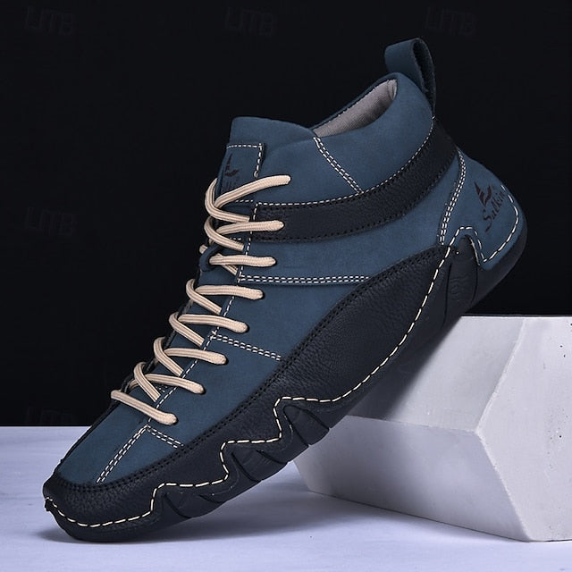 Casual High-Top Lightweight Men's Sneakers Lace-Up –