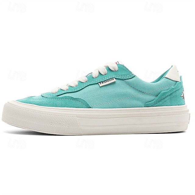 Comfortable Canvas Sneakers Slip Walking Casual Men's Suede