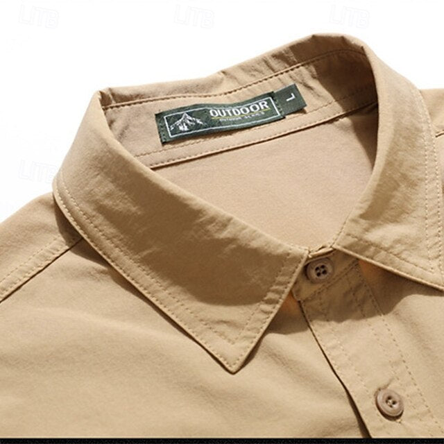 Workwear Shirts Button Shirt Men's Work Up