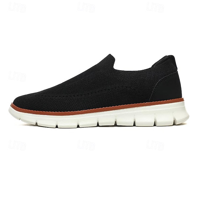 Slip-On Breathable - Knit Sneakers Men's Lightweight