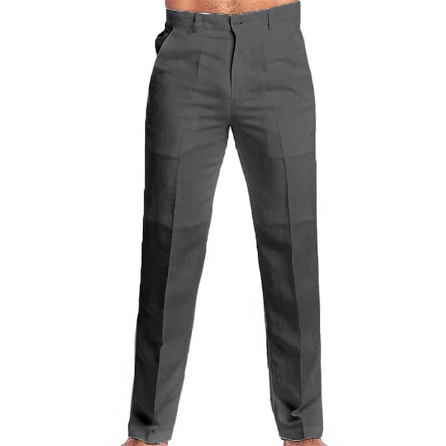 Dress Pants Beach Linen Trousers Men's Summer Pants Pants