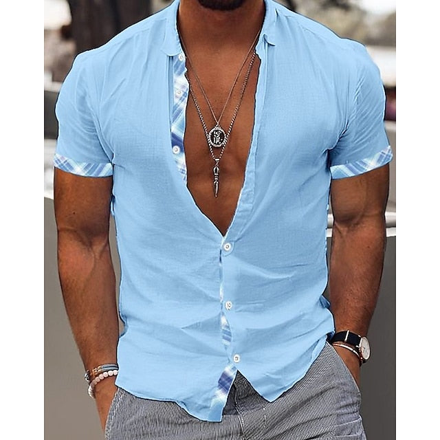 Beach Black Summer Shirt Men's / Casual