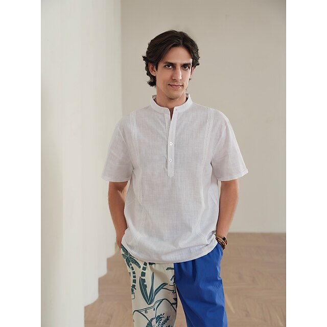 Guayabera Men's Popover Linen Shirt 10%