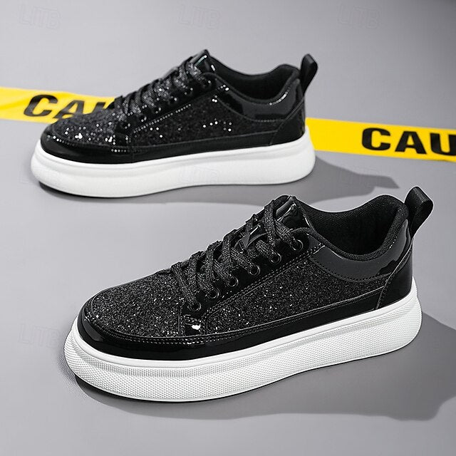 Sneakers Men's Leather Comfortable Slip Casual PU Walking